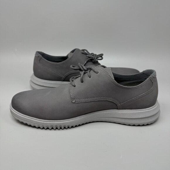 Cole Haan Grand+ Plain Toe Nubuck Gray Casual Dress Shoes Mens 10.5 - Picture 2 of 9